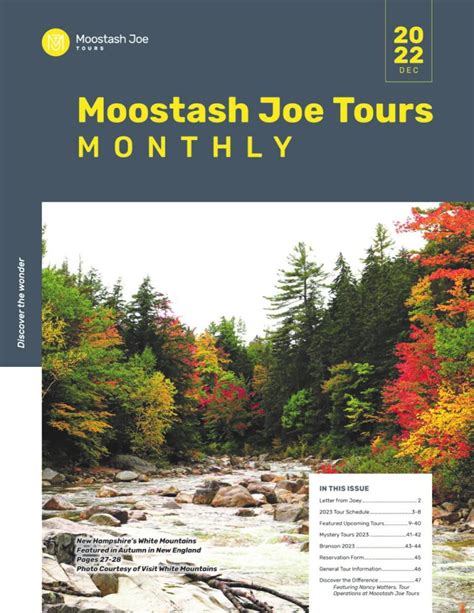 Moostash joe tours - It was a wonderful experience and I will recommend Moostash Joe Tours to all my friends and family.” (New York City Spring, 2023) – Teresa, Polk City, IA “What a great trip! Our Tour Director was wonderful and our Driver was very pleasant and helpful. I enjoyed all of the events. I’m sure I’ll do another trip in the future.” (New ...